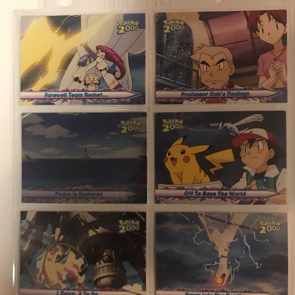 Pokémon Cards - set of 6 Pokémon 2000